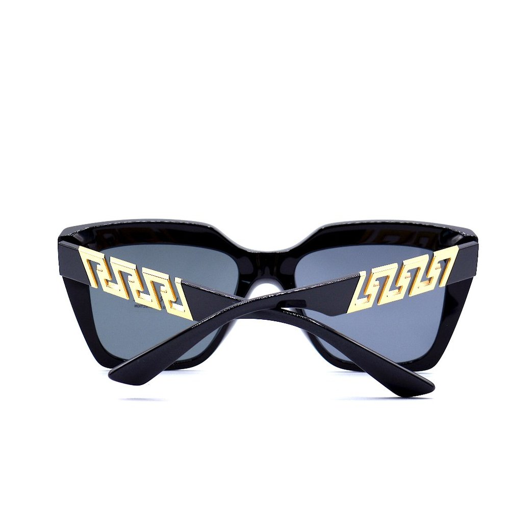 NEW VERSACE VE4418 GB1/87 BLACK DARK GREY LENS AUTHENTIC SUNGLASSES - Picture 7 of 9